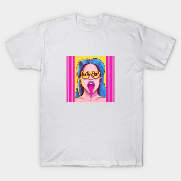 the illustration girl T-Shirt by HSMdesign